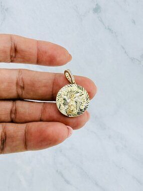 10K Gold Our Lady of Charity Pendant – Virgen de la Caridad del Cobre